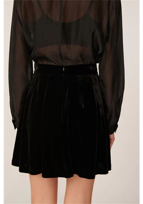 Des Petits Hauts Irelia Noir Viscose Velvet Skirt Des Petits Hauts |  | 1H250498NOIR